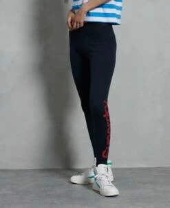 SUPERDRY Core Logo Graphic Leggings Black