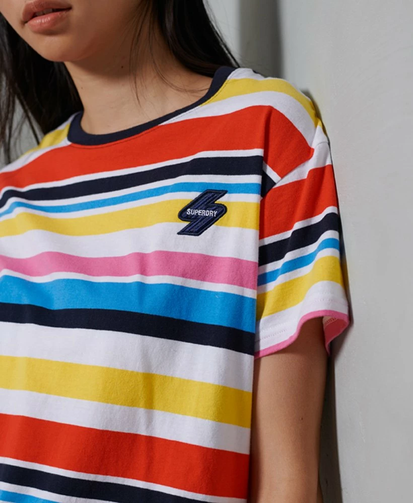 SUPERDRY Sportstyle Boxy T-Shirt Lime Punch 2 SUPERDRY Sportstyle Boxy T-Shirt Lime Punch - Image 2