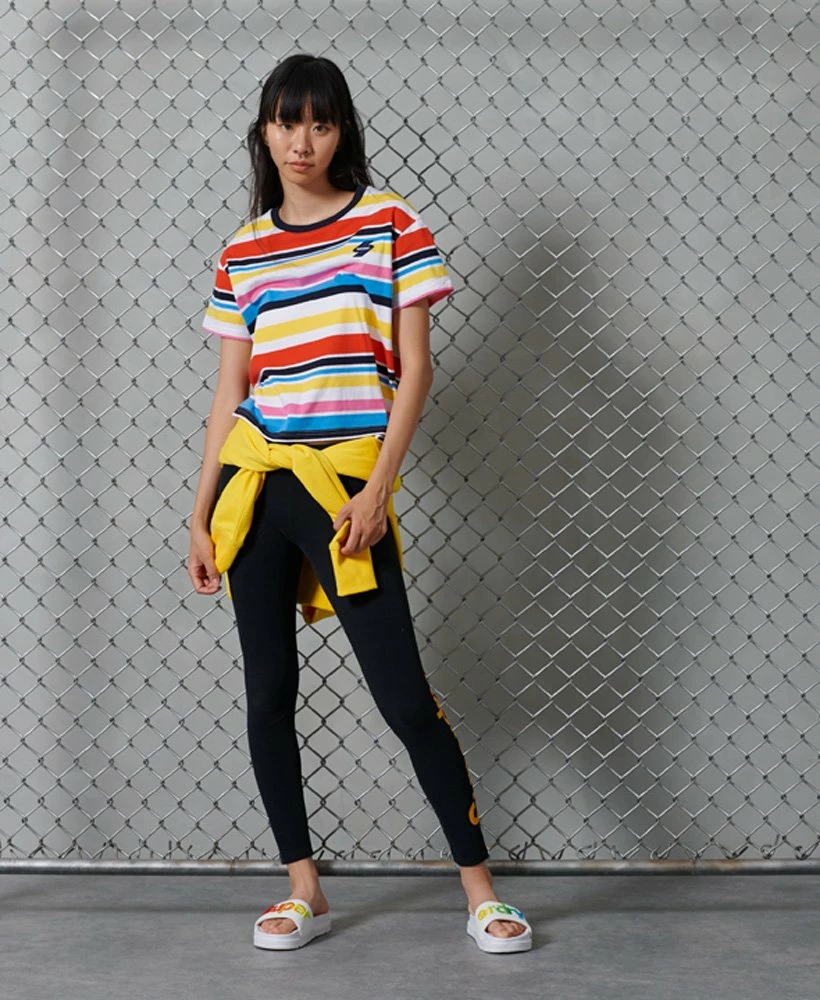 SUPERDRY Sportstyle Boxy T-Shirt Lime Punch 1 SUPERDRY Sportstyle Boxy T-Shirt Lime Punch