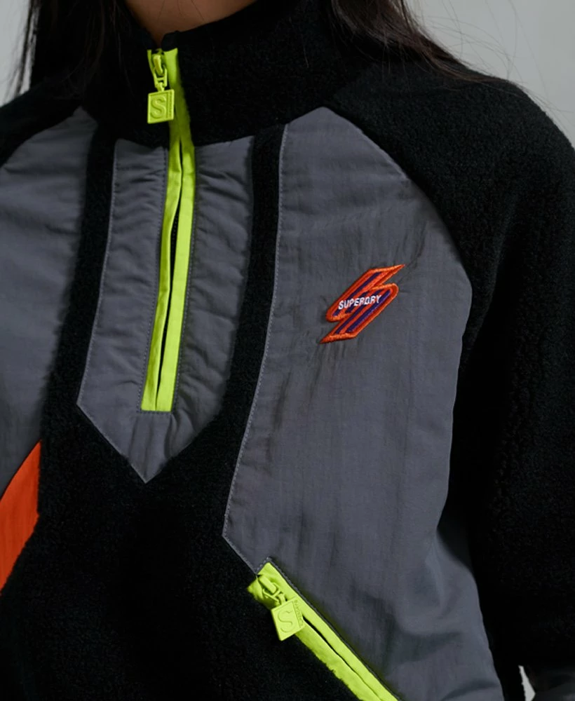 SUPERDRY Sportstyle Energy Funnel Sweatshirt Black 2 SUPERDRY Sportstyle Energy Funnel Sweatshirt Black - Image 2