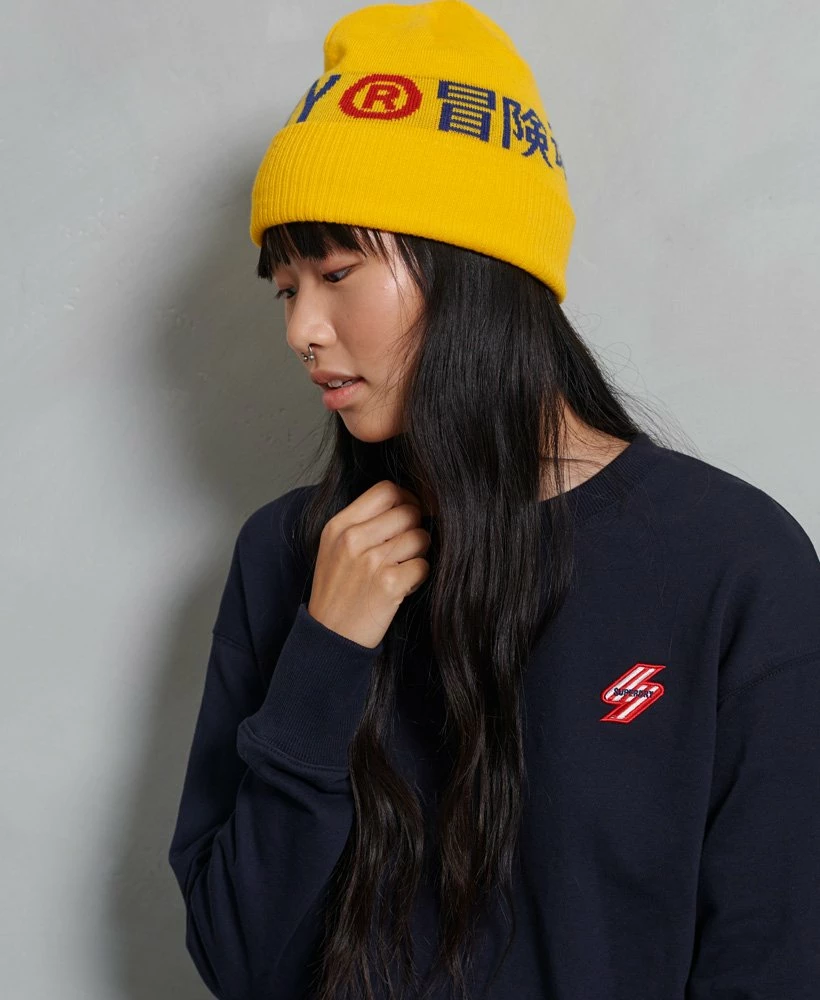 SUPERDRY Sportstyle Crew Sweatshirt Grey Slub Grindle 2 SUPERDRY Sportstyle Crew Sweatshirt Grey Slub Grindle - Image 2