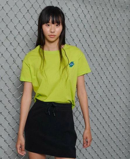 SUPERDRY Sportstyle Boxy T-Shirt Lime Punch 8 SUPERDRY Sportstyle Boxy T-Shirt Lime Punch - Image 8