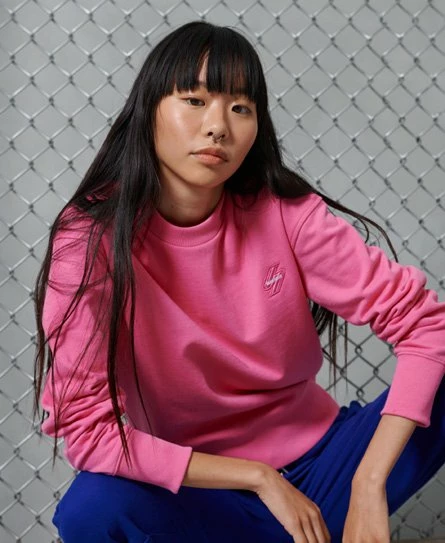 SUPERDRY Sportstyle Crew Sweatshirt Grey Slub Grindle 4 SUPERDRY Sportstyle Crew Sweatshirt Grey Slub Grindle - Image 4