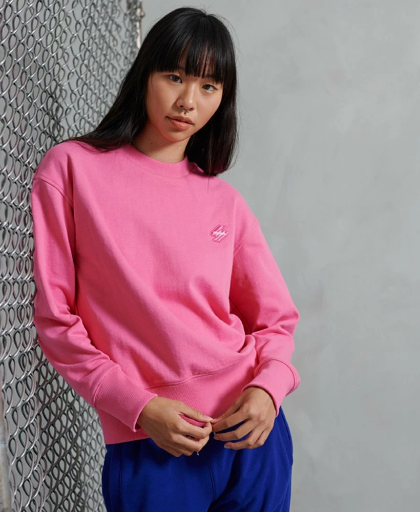 SUPERDRY Sportstyle Crew Sweatshirt Deep Navy 2 SUPERDRY Sportstyle Crew Sweatshirt Deep Navy - Image 2