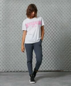 SUPERDRY Panel T-Shirt Ice Marl