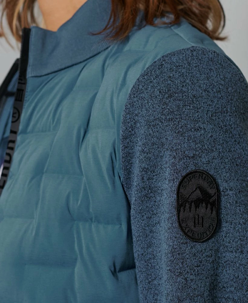 SUPERDRY Storm Sonic Hybrid Jacket Heritage Washed Blue 3 SUPERDRY Storm Sonic Hybrid Jacket Heritage Washed Blue - Image 3