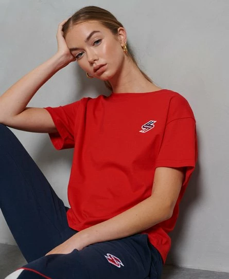 SUPERDRY Sportstyle Boxy T-Shirt Multi Stripe 10 SUPERDRY Sportstyle Boxy T-Shirt Multi Stripe - Image 10