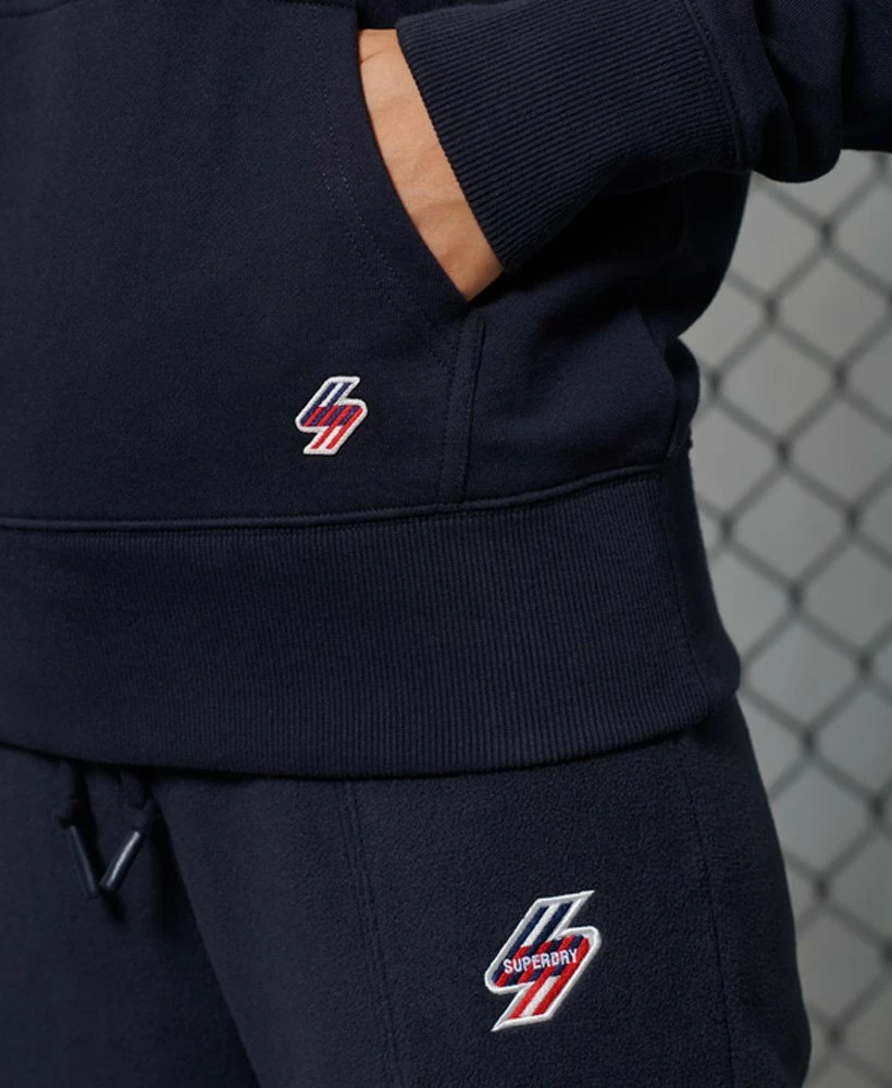 SUPERDRY Sportstyle Embossed Hoodie Deep Navy 4 SUPERDRY Sportstyle Embossed Hoodie Deep Navy - Image 4