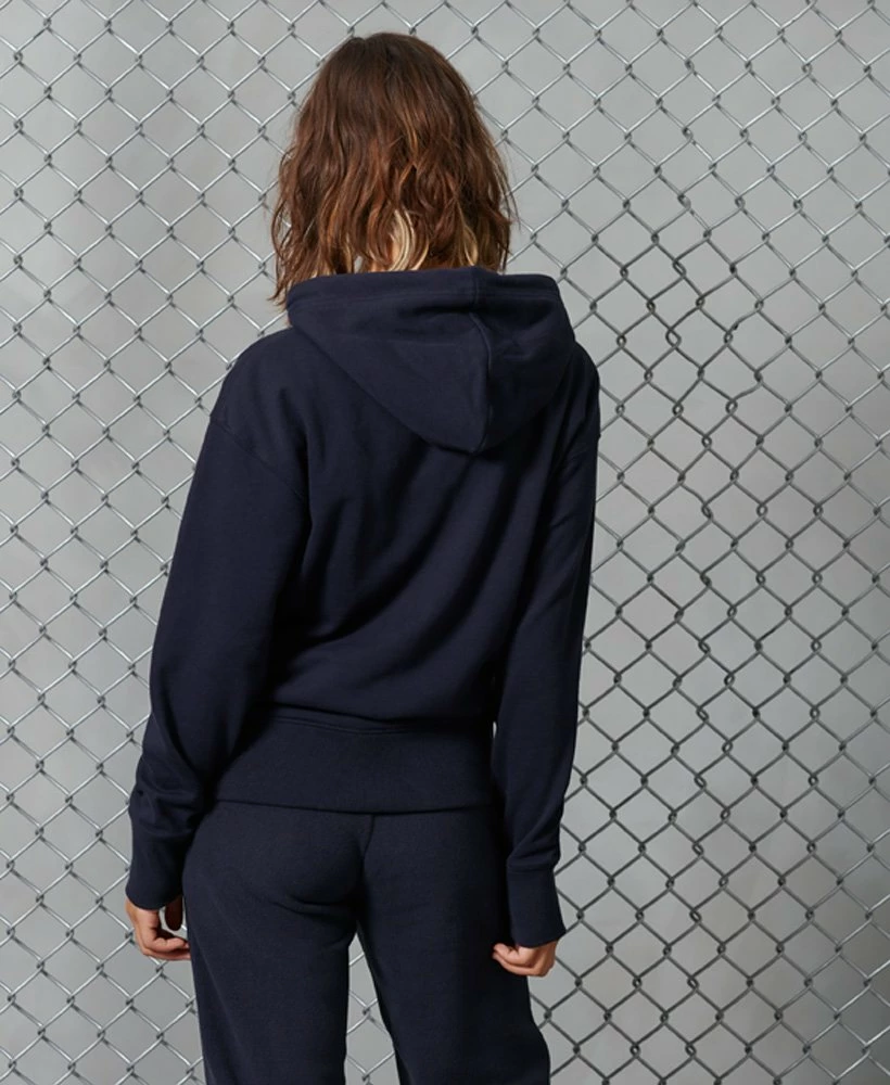 SUPERDRY Sportstyle Embossed Hoodie Deep Navy 2 SUPERDRY Sportstyle Embossed Hoodie Deep Navy - Image 2