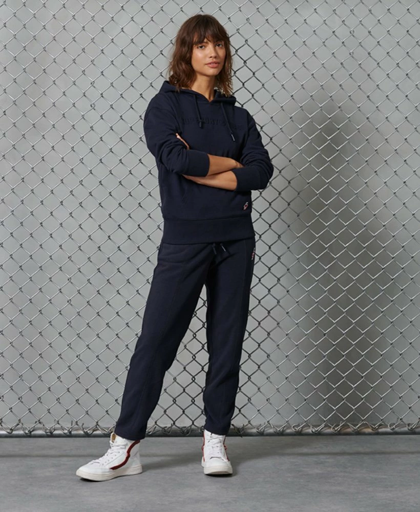SUPERDRY Sportstyle Embossed Hoodie Deep Navy 1 SUPERDRY Sportstyle Embossed Hoodie Deep Navy