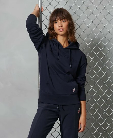 SUPERDRY Sportstyle Embossed Hoodie Deep Navy 7 SUPERDRY Sportstyle Embossed Hoodie Deep Navy - Image 7