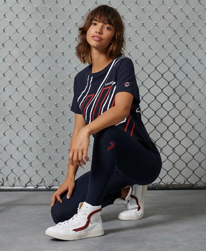 SUPERDRY Sportstyle Leggings Grey Slub Grindle 3 SUPERDRY Sportstyle Leggings Grey Slub Grindle - Image 3