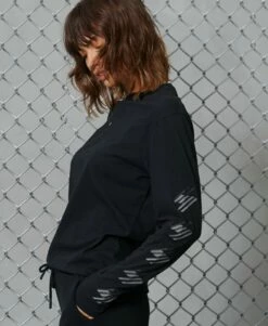 SUPERDRY Sportstyle Long Sleeved Top Cream