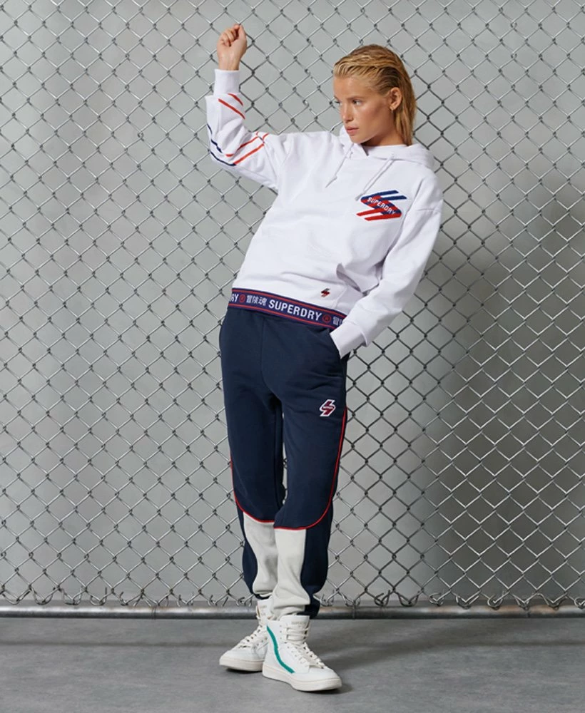 SUPERDRY Sportstyle Graphic Hoodie Grey Slub Grindle 1 SUPERDRY Sportstyle Graphic Hoodie Grey Slub Grindle