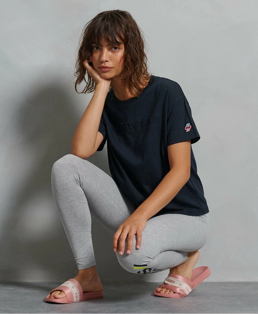 SUPERDRY Sportstyle Embossed T-Shirt Optic 2 SUPERDRY Sportstyle Embossed T-Shirt Optic - Image 2