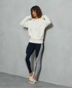 SUPERDRY Sportstyle Leggings Grey Slub Grindle