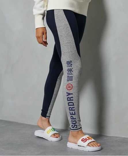 SUPERDRY Sportstyle Leggings Grey Slub Grindle 7 SUPERDRY Sportstyle Leggings Grey Slub Grindle - Image 7