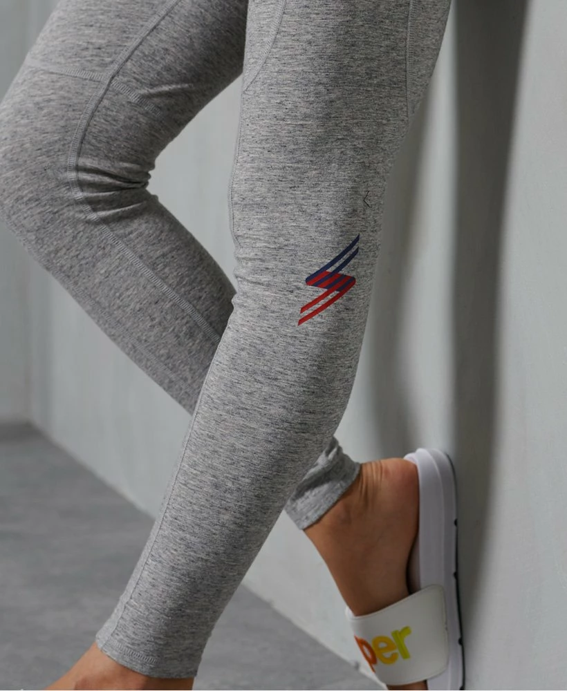 SUPERDRY Sportstyle Leggings Deep Navy/grey Grindle 2 SUPERDRY Sportstyle Leggings Deep Navy/grey Grindle - Image 2