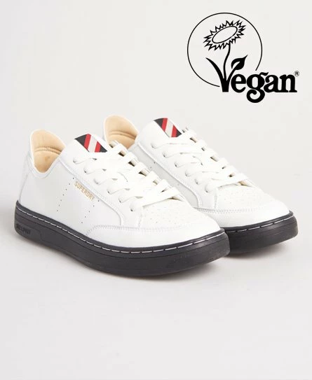 SUPERDRY Vegan Basket Lux Low Trainers Optic/aqua 10 SUPERDRY Vegan Basket Lux Low Trainers Optic/aqua - Image 10