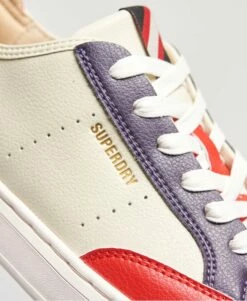 SUPERDRY Vegan Basket Lux Low Trainers White/aqua/blue -Sportswear Sales 2022 upload9223368955665763603