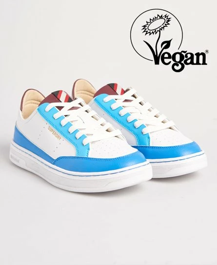 SUPERDRY Vegan Basket Lux Low Trainers White/aqua/blue 12 SUPERDRY Vegan Basket Lux Low Trainers White/aqua/blue - Image 12
