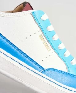 SUPERDRY Vegan Basket Lux Low Trainers White/black/red