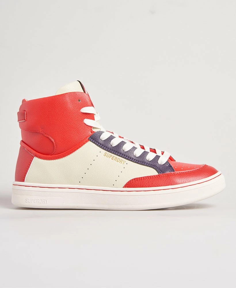 SUPERDRY Vegan Basket Lux Trainers Soft Pink 4 SUPERDRY Vegan Basket Lux Trainers Soft Pink - Image 4