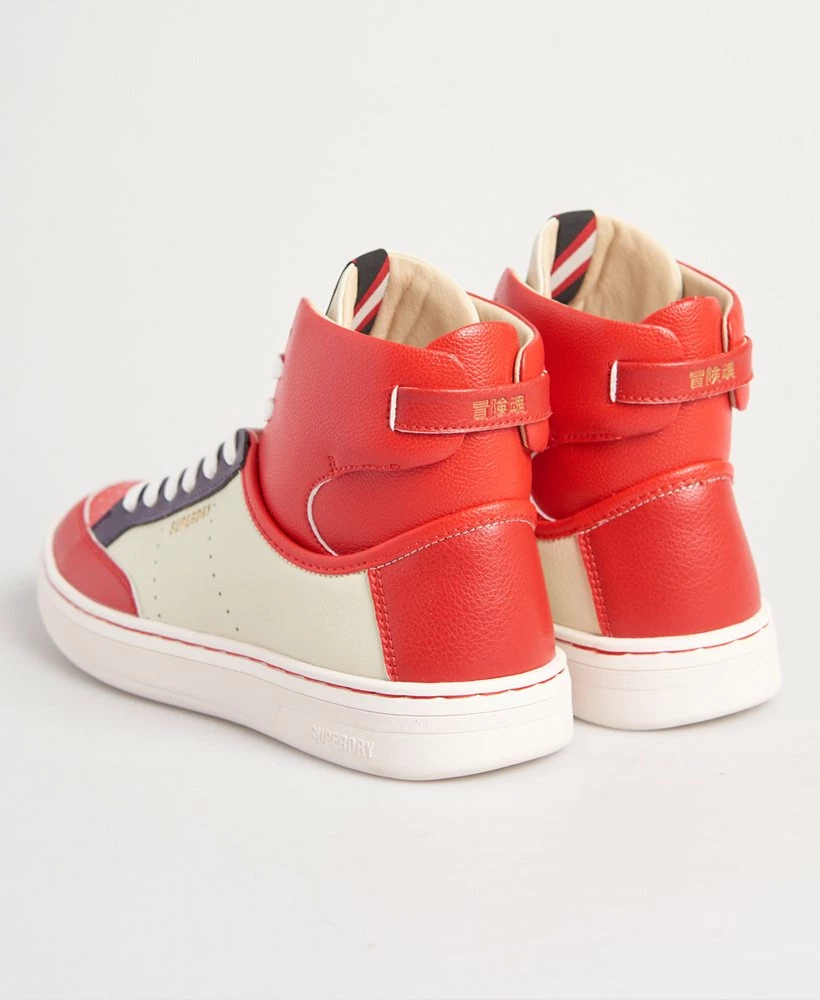 SUPERDRY Vegan Basket Lux Trainers Soft Pink 2 SUPERDRY Vegan Basket Lux Trainers Soft Pink - Image 2