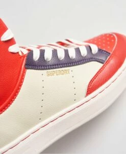 SUPERDRY Vegan Basket Lux Trainers Soft Pink