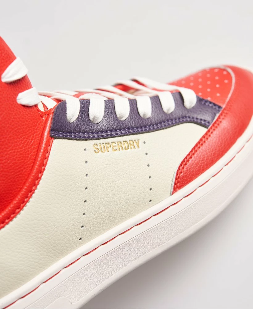 SUPERDRY Vegan Basket Lux Trainers Soft Pink 1 SUPERDRY Vegan Basket Lux Trainers Soft Pink