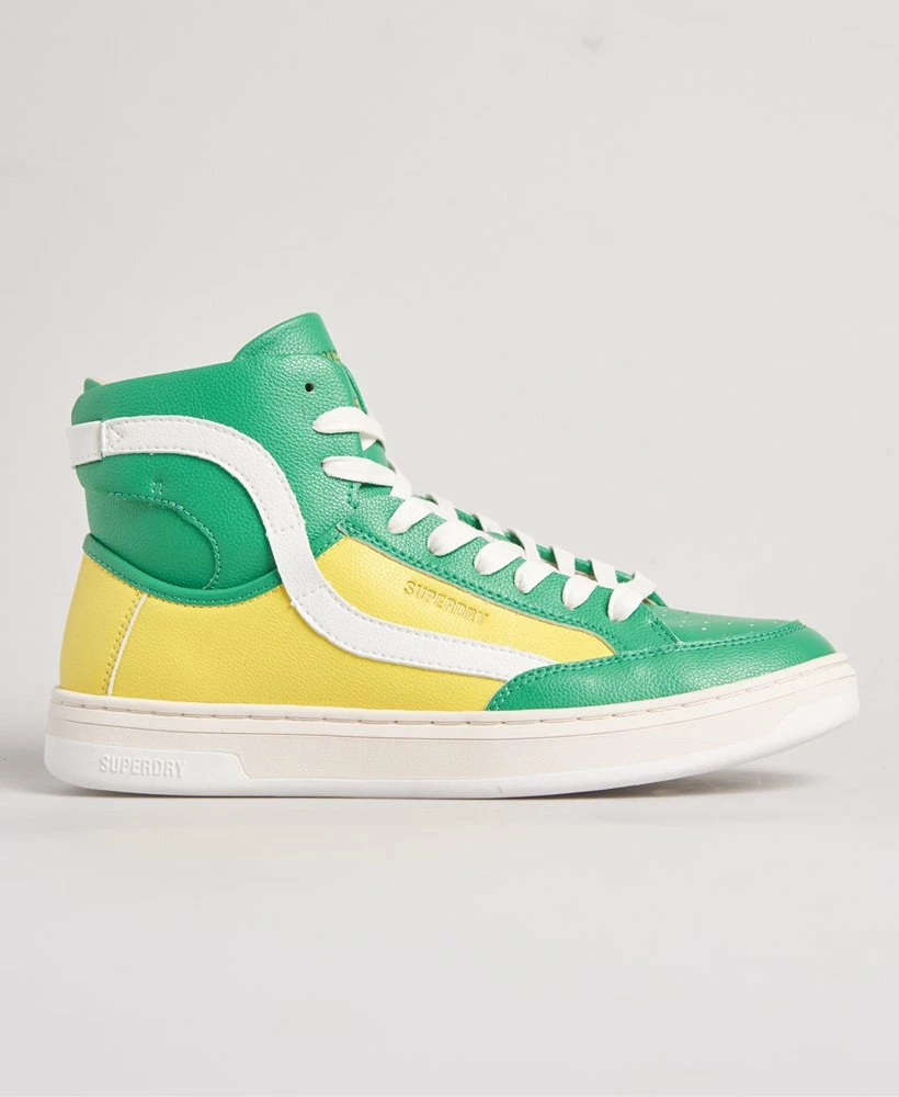 SUPERDRY Vegan Basket Lux Trainers Charcoal/orange/off White 4 SUPERDRY Vegan Basket Lux Trainers Charcoal/orange/off White - Image 4