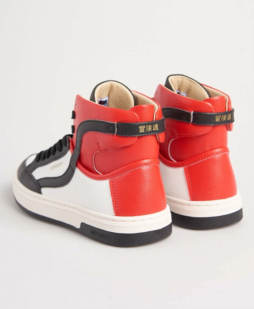 SUPERDRY Vegan Basket Lux Trainers Retro Colour Block 2 SUPERDRY Vegan Basket Lux Trainers Retro Colour Block - Image 2