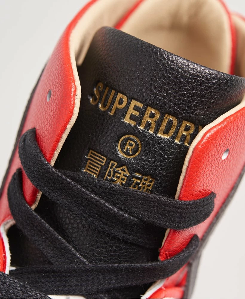 SUPERDRY Vegan Basket Lux Trainers Retro Colour Block 1 SUPERDRY Vegan Basket Lux Trainers Retro Colour Block