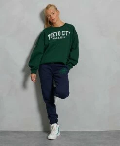 SUPERDRY Limited Edition City College Sweatshirt Enamel Green
