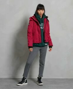 SUPERDRY Microfibre Arctic SD-Windcheater Jacket Ecru