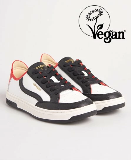 SUPERDRY Vegan Basket Lux Low Trainers Off White/red/navy 15 SUPERDRY Vegan Basket Lux Low Trainers Off White/red/navy - Image 15