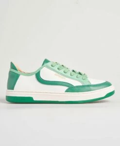 SUPERDRY Vegan Basket Lux Low Trainers White/aqua/blue