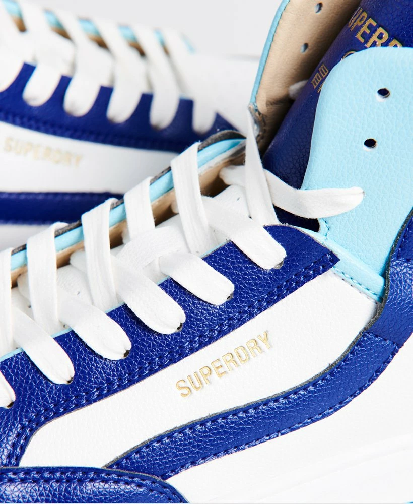 SUPERDRY Vegan Basket Lux Trainers Navy/red/white 5 SUPERDRY Vegan Basket Lux Trainers Navy/red/white - Image 5