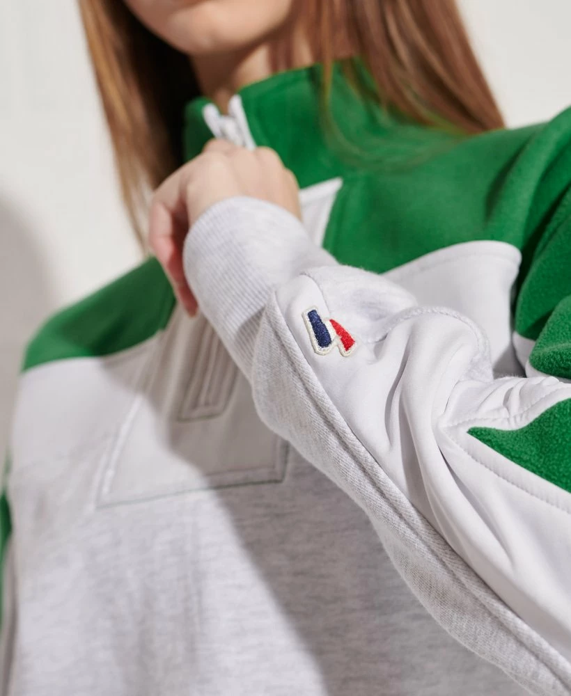 SUPERDRY Sportstyle Dolman 1/4 Zip Top Black 4 SUPERDRY Sportstyle Dolman 1/4 Zip Top Black - Image 4