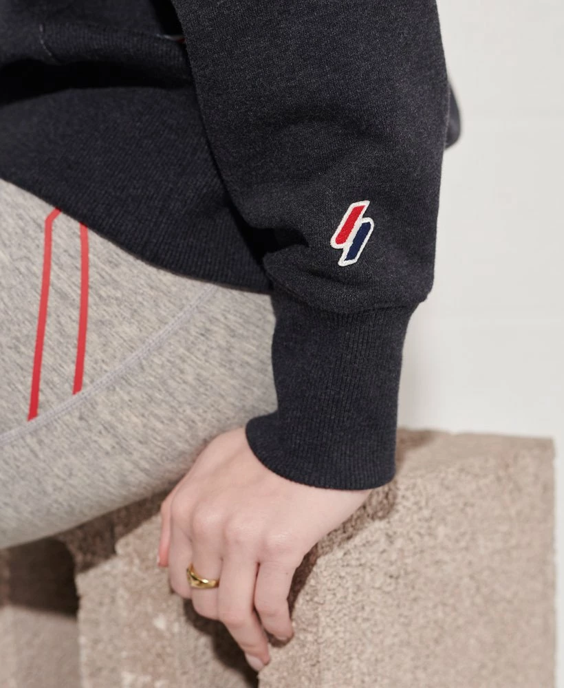 SUPERDRY Sportstyle Essential Crew Sweatshirt Deep Navy 3 SUPERDRY Sportstyle Essential Crew Sweatshirt Deep Navy - Image 3