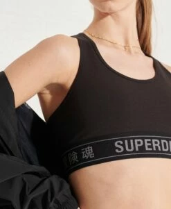 SUPERDRY Active Lifestyle Crop Top Black -Sportswear Sales 2022 upload9223368955665781366