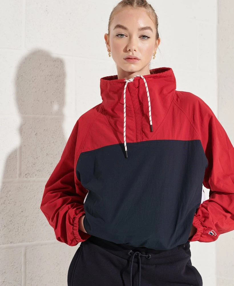 SUPERDRY Overhead Cropped Track Jacket Varsity Red 2 SUPERDRY Overhead Cropped Track Jacket Varsity Red - Image 2
