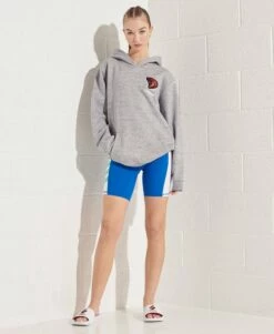 SUPERDRY Modern Franchise Oversized Hoodie Black