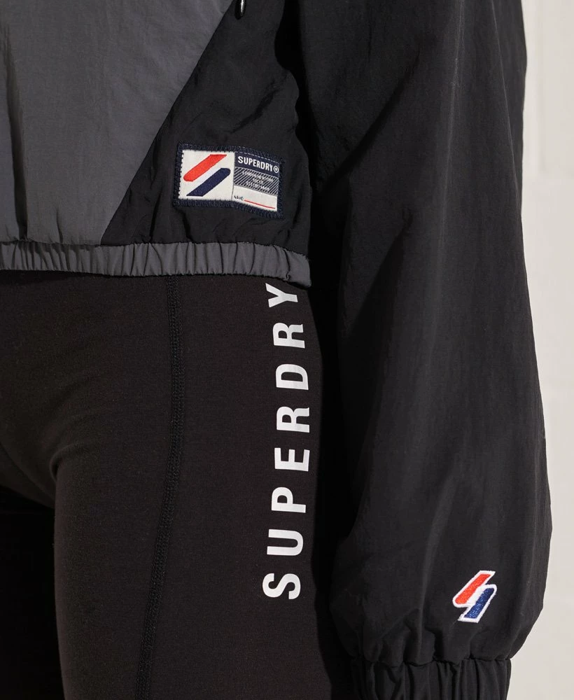 SUPERDRY Overhead Cropped Track Jacket Black 2 SUPERDRY Overhead Cropped Track Jacket Black - Image 2