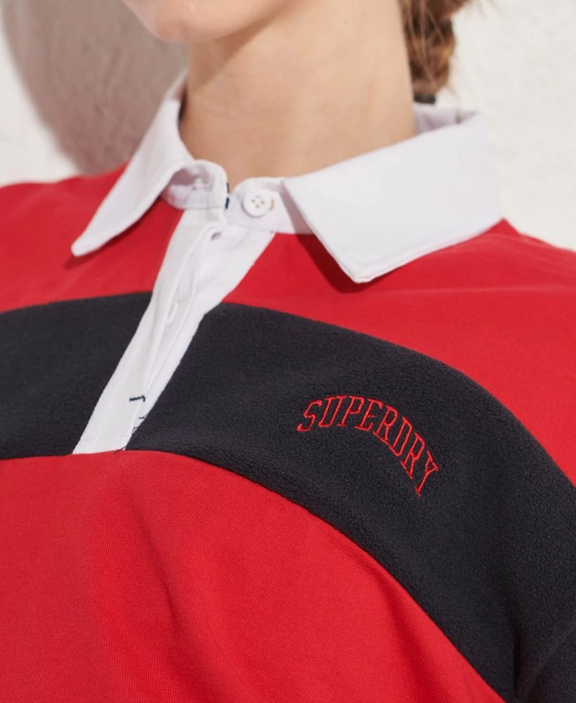 SUPERDRY Sportstyle Dolman Rugby Top Ice Marl 2 SUPERDRY Sportstyle Dolman Rugby Top Ice Marl - Image 2