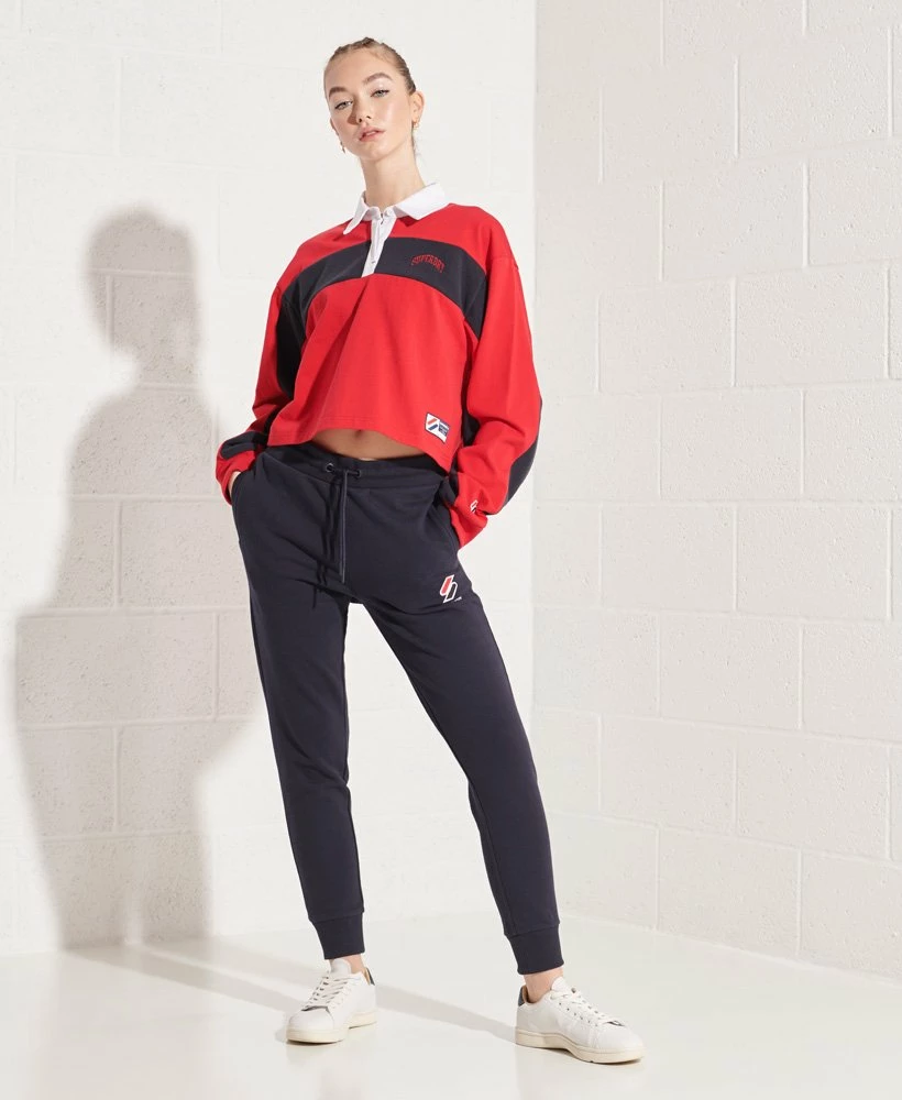 SUPERDRY Sportstyle Dolman Rugby Top Ice Marl 1 SUPERDRY Sportstyle Dolman Rugby Top Ice Marl