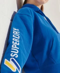 SUPERDRY Code Graphic Boxy Hoodie Royal -Sportswear Sales 2022 upload9223368955665781675