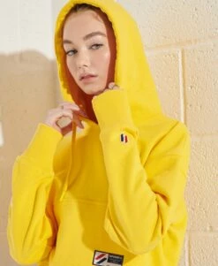 SUPERDRY Code Graphic Boxy Hoodie Nautical Yellow -Sportswear Sales 2022 upload9223368955665781683