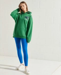 SUPERDRY Modern Franchise Oversized Hoodie Grey Marl