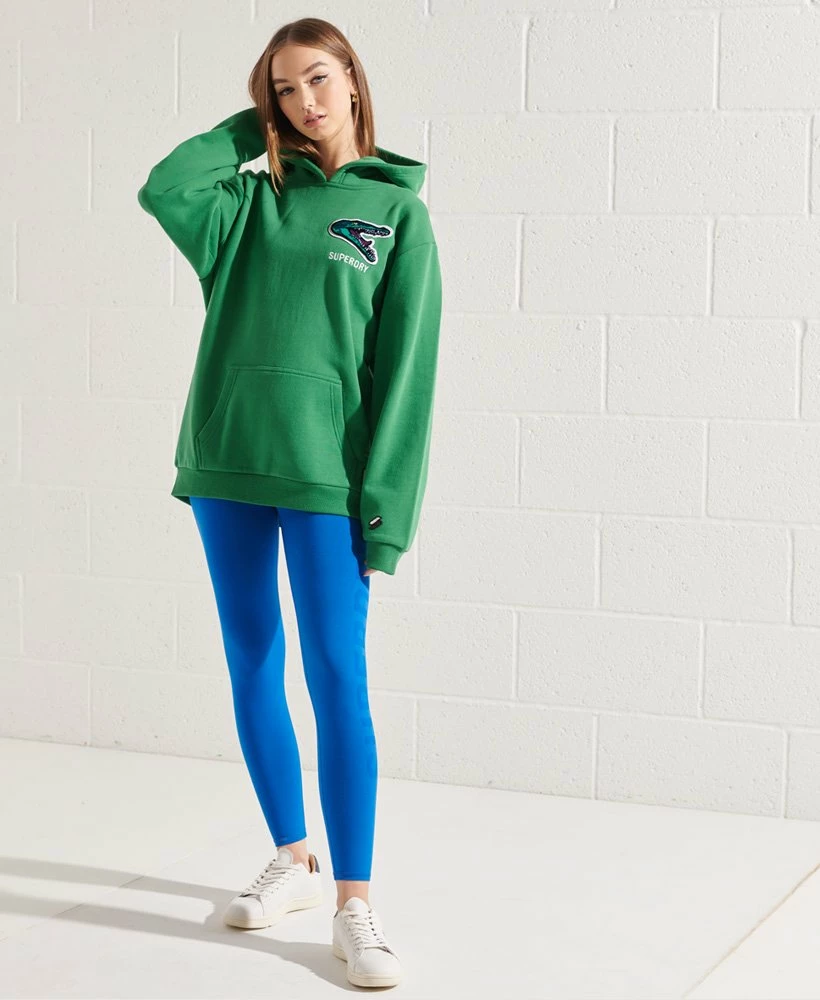 SUPERDRY Modern Franchise Oversized Hoodie Grey Marl 1 SUPERDRY Modern Franchise Oversized Hoodie Grey Marl